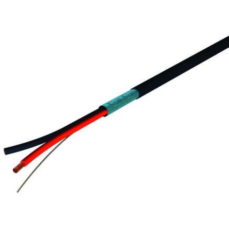 Câble audio S2Ceb-Groupe Cae, 0,22 mm² Blindé Ruban en aluminium, 24 AWG, Paires torsadées, gaine Noir ( Prix pour Bobine de 100 Mètres )