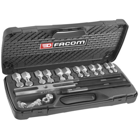 Facom – Kit extracteurs pour roulements 70-190mm – Coffret plastique avec 13 pièces – Inserts Ø 16-32mm – Compatible ISO 6212-6414 - U23J3