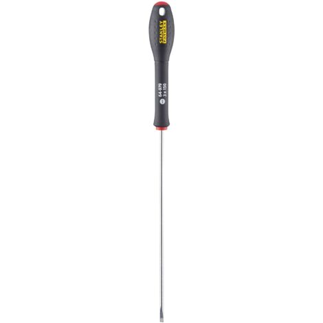 Stanley – Tournevis plat 150 mm pour vis fendu 3 mm – Acier au chrome vanadium – Poignée ergonomique antidérapante – Usage professionnel intensif (1/3)