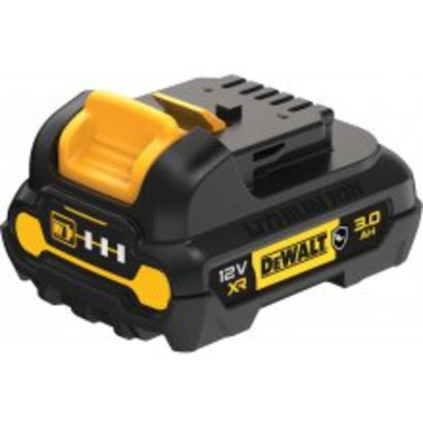 Batterie 12V 3Ah Li-Ion pour outils DEWALT – Autonomie 50% supérieure – Indicateur de charge – DCB124GXJ