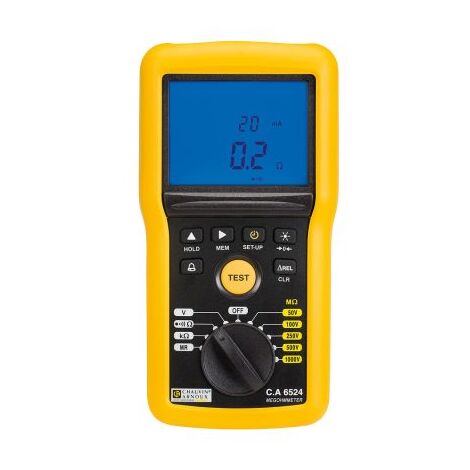 Chauvin Arnoux – Testeur d'isolement et de continuité 50V 1000V – LCD numérique rétroéclairé – Résistance d'isolation jusqu'à 200GO – Courant de test 200mA (1/5)