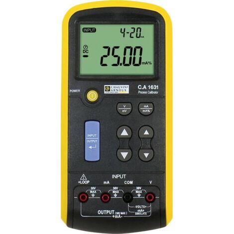 Calibrateur de courant et de tension Chauvin Arnoux C.A 1631, 20V c.c., 24mA ( Prix pour 1 ) (1/5)