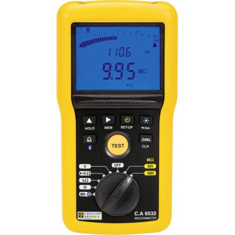 Testeur d'isolement et de continuité Chauvin Arnoux Ca 6532, 50V, 100V ( Prix pour 1 )
