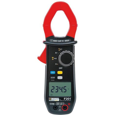 Pince ampèremétrique multimètre F201 TRMS 600AAC - P01120921 - Chauvin Arnoux