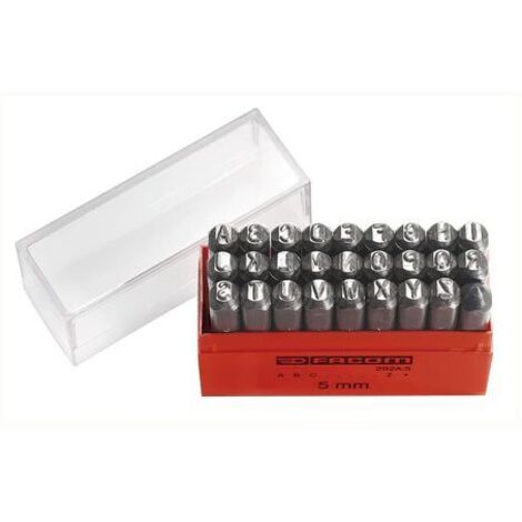 Kit de poinçons de gravure des lettres Facom, (Lettres : A  Z) x 26 pièces ( Prix pour 1 )
