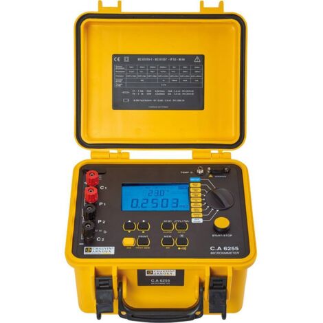 Ohmmètre Chauvin Arnoux C.A. 6255, 2 500 O, résolution 100nO ( Prix pour 1 ) (1/5)