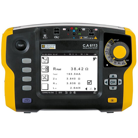 Chauvin Arnoux – Testeur multifonction Ca 6113 – Multimètre 1000V – Test de disjoncteur automatique – Indice de sécurité CAT III 1000V (1/2)