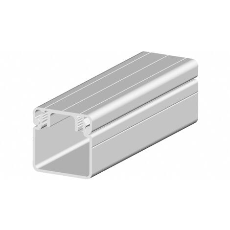 Rs Pro – Goulotte aluminium argent 30 mm x 30 mm x 2 m – Gestion efficace des câbles – Ouverture pour installation rapide – Pour espaces confinés