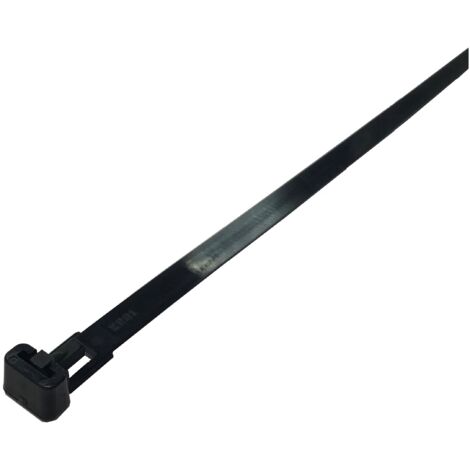 Serre-câble RS PRO 250mm x 7,6 mm Noir en Nylon 66 ( Prix pour Sachet de 250 )