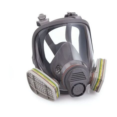 Masque complet respiratoire 3M 6000 – Protection EN136 Classe 1 – Taille Petit – Pour espaces confinés – Prix pour 1