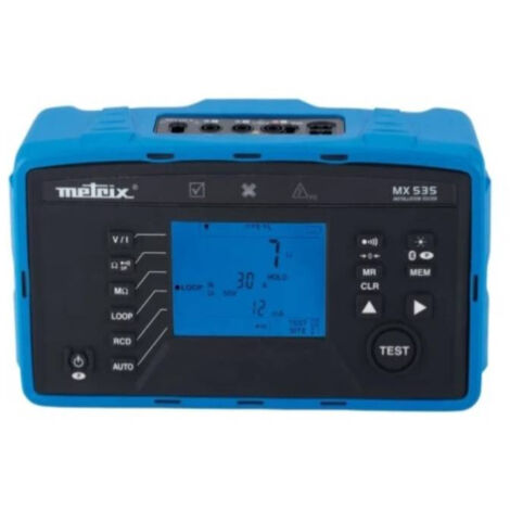 Metrix – Testeur d'isolation MX 535 – Tension 230V – Intensité 10A – Conforme aux normes de sécurité électrique (1/3)