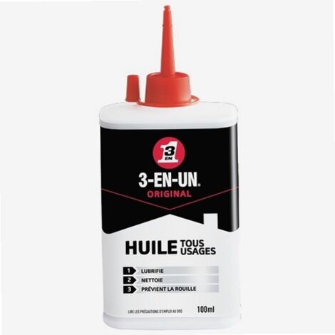 Wd40 Company – Burette huile multi usages 100ml – Lubrification légère pour petits mécanismes – Application précise dans zones difficiles d'accès - 3-EN-UN