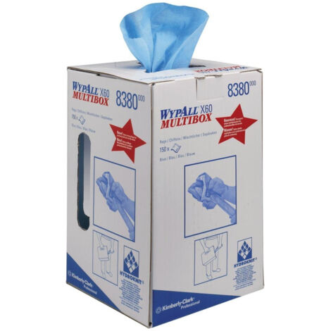 Essuyeur Kimberly Clark WypAll pour Nettoyage moyen, 150 par Boîte ( Prix pour Boîte de 150 ) (1/2)