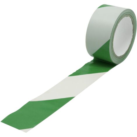 Ruban de Signalisation Vert/Blanc RS PRO, 50mm x 33mm x 0.15mm ( Prix pour 1 )