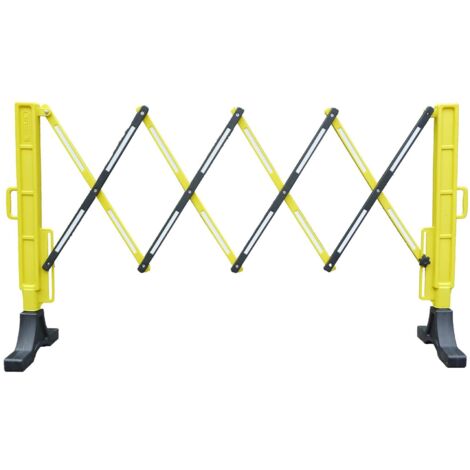 Barrière sécurité RS PRO en Polypropylène Noir/Jaune ( Prix pour 1 ) (1/3)