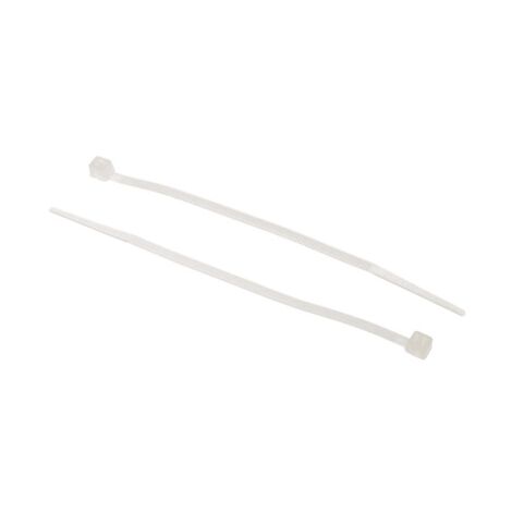 Serre-câble RS PRO 100mm x 2,5 mm Naturel en Nylon 66, x 500 ( Prix pour Sachet de 500 )