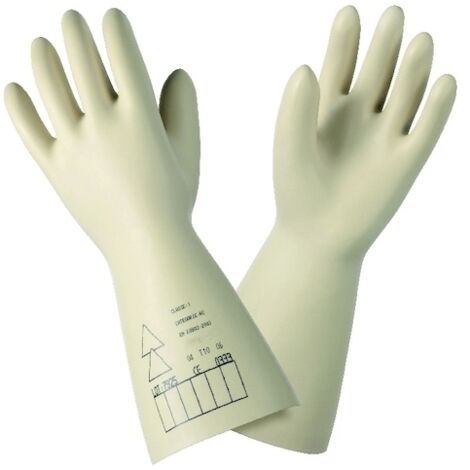Coverguard – Gants isolés pour électriciens – Taille 8 – Protection électrique – Latex beige – 1 paire