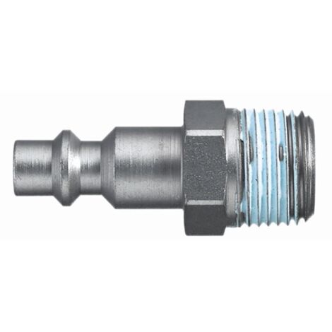 Raccord rapide pneumatique Legris, Filetage Mâle vers Mâle BSPT 1/8 Male 1/8pouces Échange industriel, ISO 6150 B en ( Prix pour 1 )