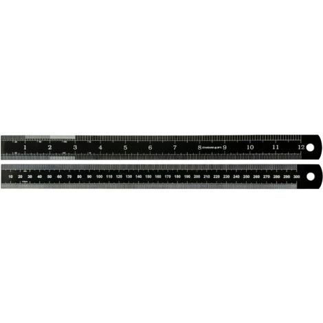 Règle 300mm RS PRO, Impérial, Métrique, en Acier ( Prix pour 1 )