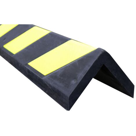 Protection contre les chocs, Noir, Jaune, longueur 800mm en Caoutchouc ( Prix pour 1 )