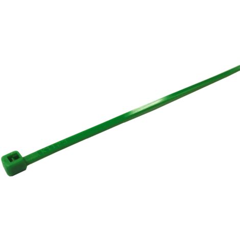 Serre-câble RS PRO 100mm x 2,5 mm Vert en Nylon 66, x 500 ( Prix pour Sachet de 500 )