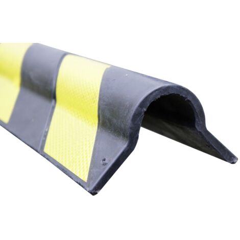 Protection contre les chocs RS PRO, Noir, Jaune, longueur 800mm en Caoutchouc ( Prix pour 1 ) (1/4)