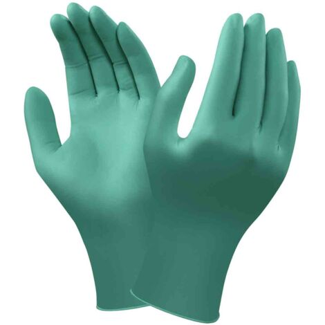 Gants jetables Ansell 92-600 taille 7,5-8, M, Nitrile Non poudrés, x 100 gants ( Prix pour Boîte de 100 ) (1/3)