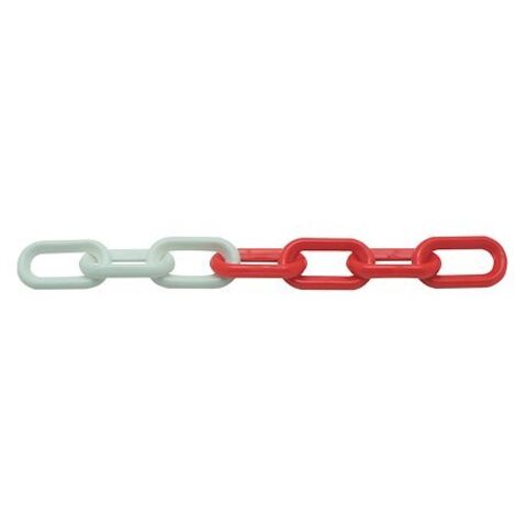 Chaîne PPE ø 8 mm L 5 m rouge-blanc MW Tools CBR805SB