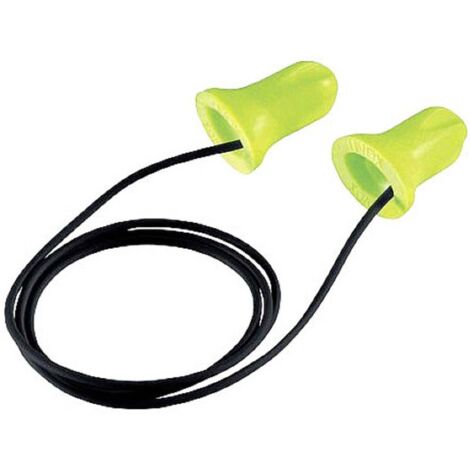Bouchons d'oreilles cordés jetables Uvex Hi-com 24dB Noir, Jaune x 100 paires ( Prix pour Boîte de 100 ) (1/3)