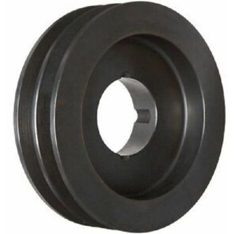 Poulie courroie trapezoidale en Fonte 2 dents , alésage 20mm ( Prix pour 1 )