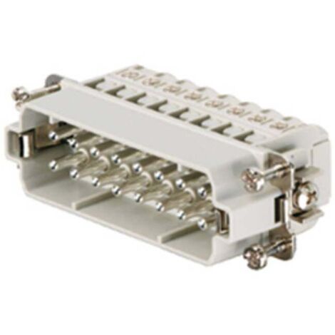 Embout de connecteur Weidmuller série HA, 16 contacts , 22A, Mâle ( Prix pour 1 ) (1/2)
