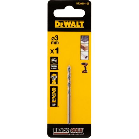 Foret HSS DeWALT Foret torsadé 3mm ( Prix pour 1 )