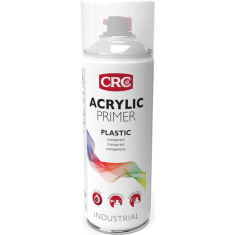 Primaire CRC Aérosol 400 ml ( Prix pour 1 ), pour les plastiques durs, tels que le polyuréthane, le plystyrène, le polyamide, le chlorure de polyvinyle dur (PVC),...