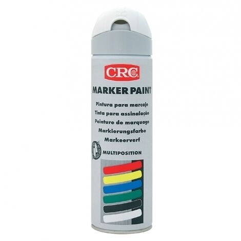Peinture aérosol CRC MARKER PAINT, Bleu Fluorescent, 500ml ( Prix pour 1 ).Peinture multipositions pour marquage et signalisation manuelle. (1/5)