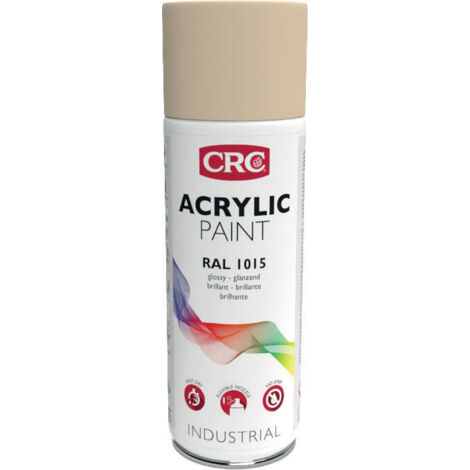 Peinture en aérosol ACRYL RAL - ivoire clair RAL 1015 - brillant - 400 mL - CRC