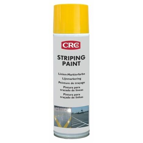 Peinture de traçage de ligne en aérosol CRC STRIPING PAINT, Jaune Brillant, 500ml ( Prix pour 1 ) (1/3)