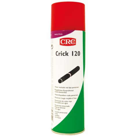 Pénétrant CRC Crick 120 Aérosol 500ml ( Prix pour 1 ) Colorant pénétrant rouge pour le repérage des fissures et des défauts. Multipositions.