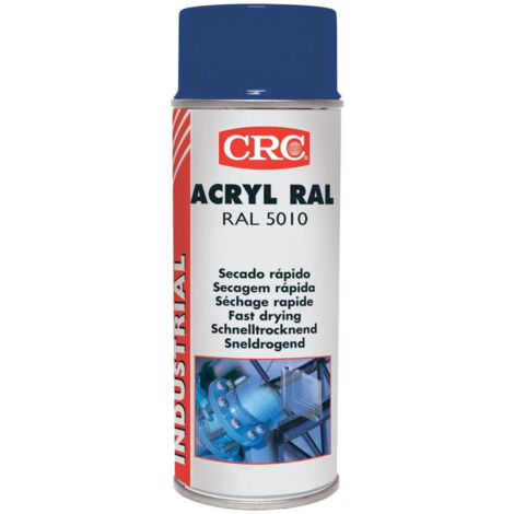 Peinture aérosol CRC ACRYLIC PAINT, Bleu RAL 5010 Brillant, 400ml ( Prix pour 1 )