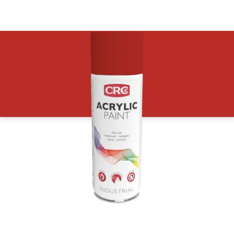 Peinture aérosol CRC ACRYLIC PAINT, Rouge RAL 3020 Brillant, 400ml ( Prix pour 1 )