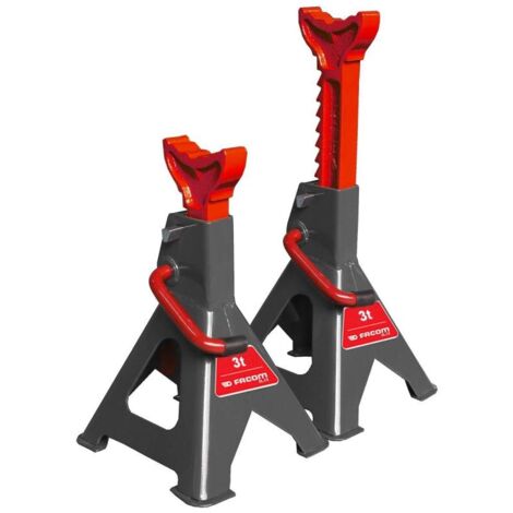 Facom – Paires de chandelles 3T – Charge maximale 3T – Levée minimale 300mm à 427mm – Goupille de verrouillage – DLC3PF