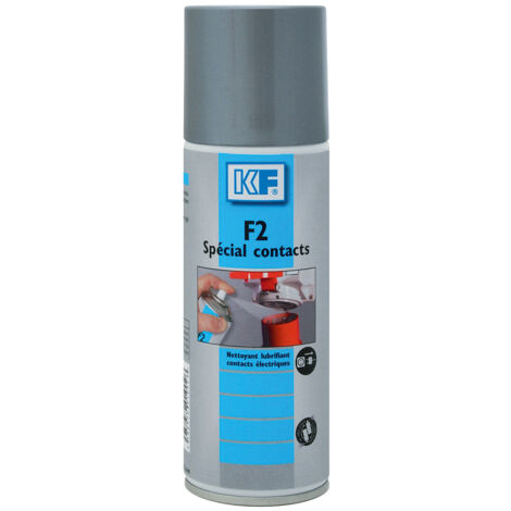 Nettoyant pour contacts électriques – Aérosol 200 ml – Désoxydation et lubrification sans démontage – Film protecteur durable – KF