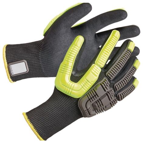 Gants de manutention Honeywell Safety Rig Dog taille 8 - M, Résistant à l'abrasion/coupures, 6 Paires, Noir ( Prix pour Paquet de 6 Paires )