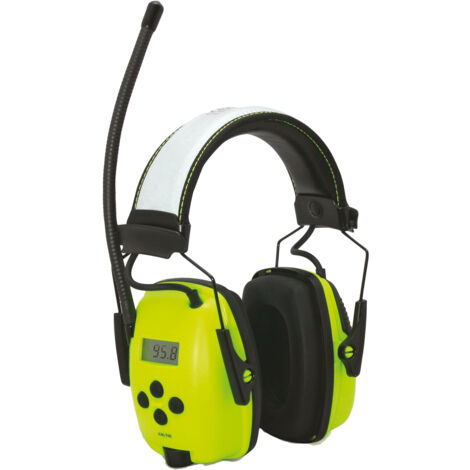 Casque antibruit électronique 29dB – Protection auditive norme EPI – Pour environnements bruyants – Couleurs noir, blanc, jaune – Howard Leight (1/2)