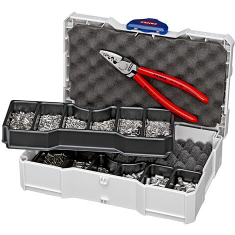 KNIPEX 97 90 05 Assortiment de sertissages pour embouts de câble 10 outils 265 mm (1/3)