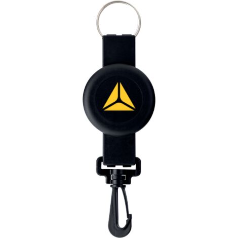 Delta Plus – Porte-outils rétractable 1,1 m – Capacité 0,5 kg – Élastomère léger pour chantiers exigeants – Système de rangement instantané