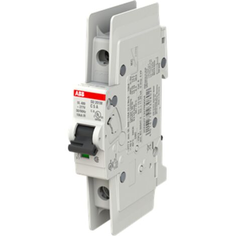 Disjoncteur ABB SU200 M 1P, 5A, pouvoir de coupure 15 kA ( Prix pour 1 ) (1/3)