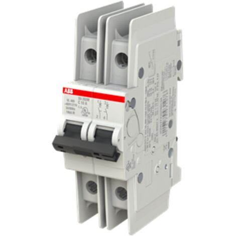 Disjoncteur ABB SU 200 M 2P, 10A, pouvoir de coupure 15 kA ( Prix pour 1 ) (1/3)