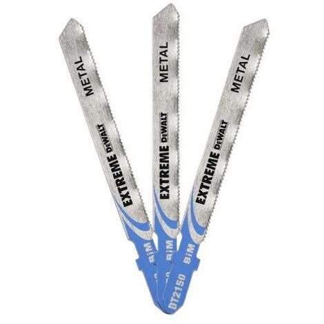 Lame de scie sauteuse DeWALT, Longueur de coupe 61mm, pour Métal, X 3 ( Prix pour Paquet de 3 )