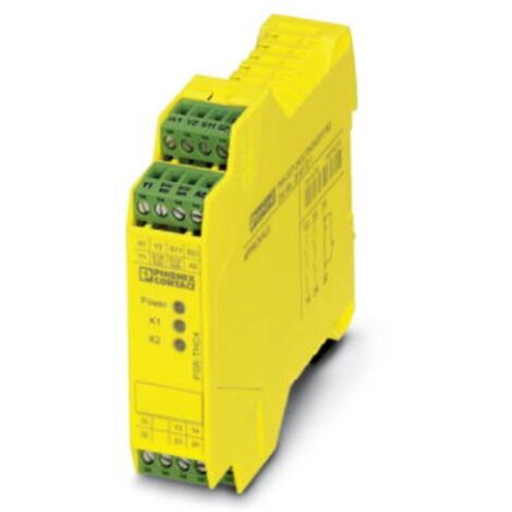 Relais de sécurité Phoenix Contact PSR-SCP- 24UC/THC4/2X1/1X2, 24V c.a. / V c.c., 2 canaux, 2 contacts de sécurité ( Prix pour 1 ) (1/2)