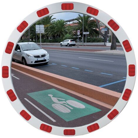 Miroir convexe RS PRO Circulaire, pour Extérieur, 800mm ( Prix pour 1 ) (1/3)